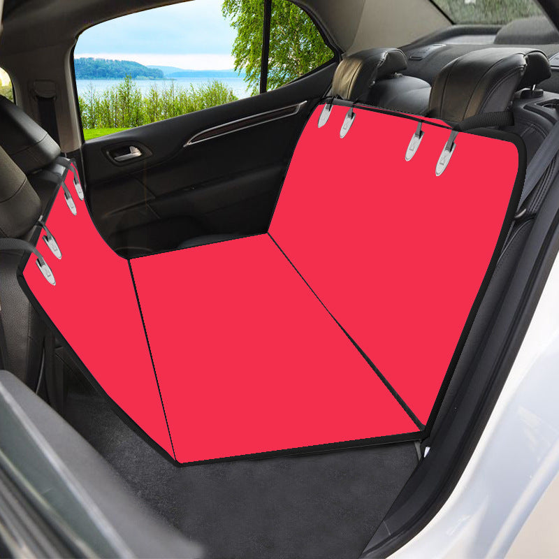 Waterproof Dog Car Seat Cover | Multifunctional Detachable Oxford Cloth Pet Back Seat Protector 135x135cm
