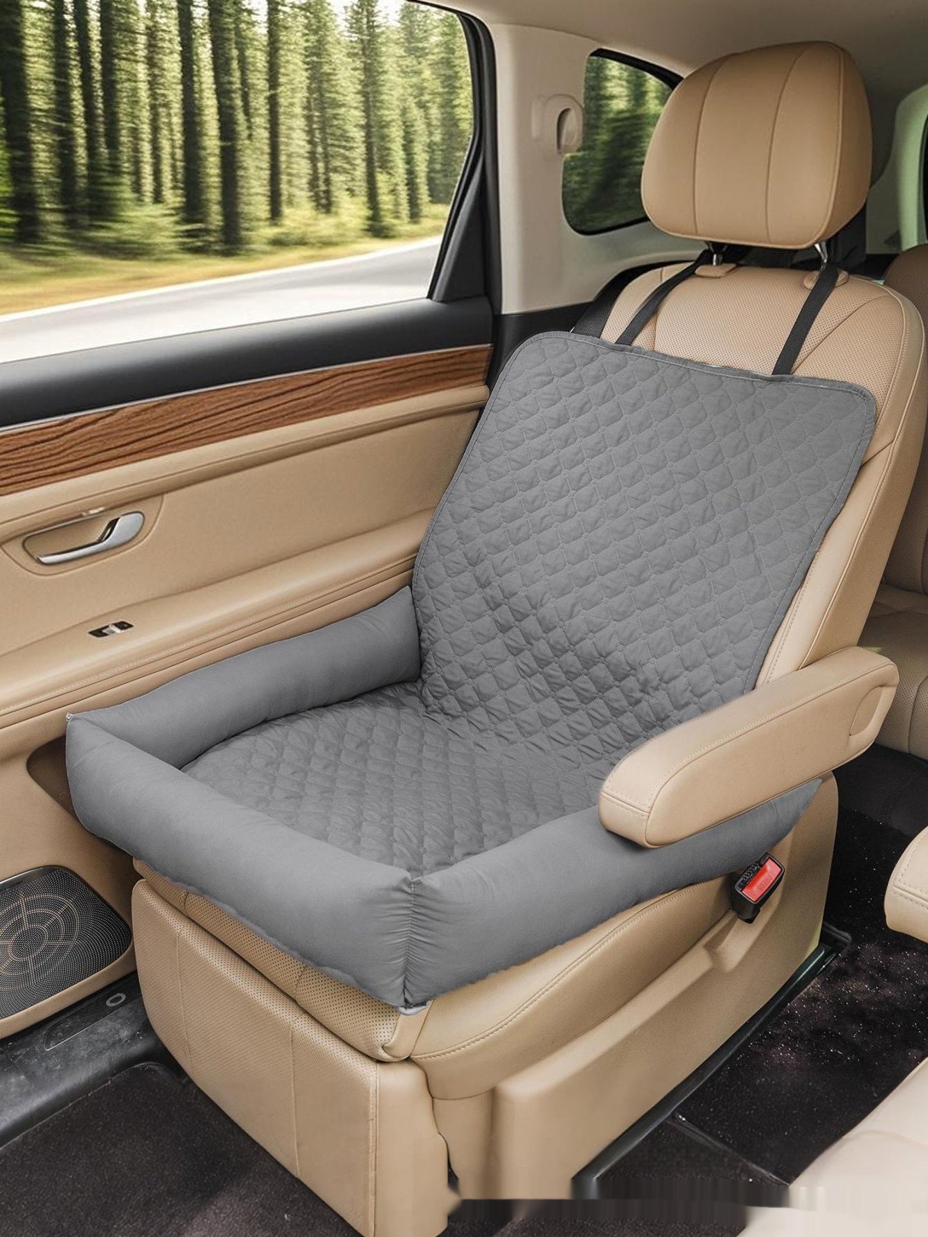 Portable Waterproof Dog Car Bed Mat | Travel Pet Cushion for Cars, Crates & Outdoor Use