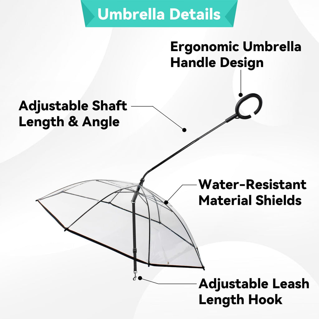 Clear Dog Umbrella Leash For Small Dogs