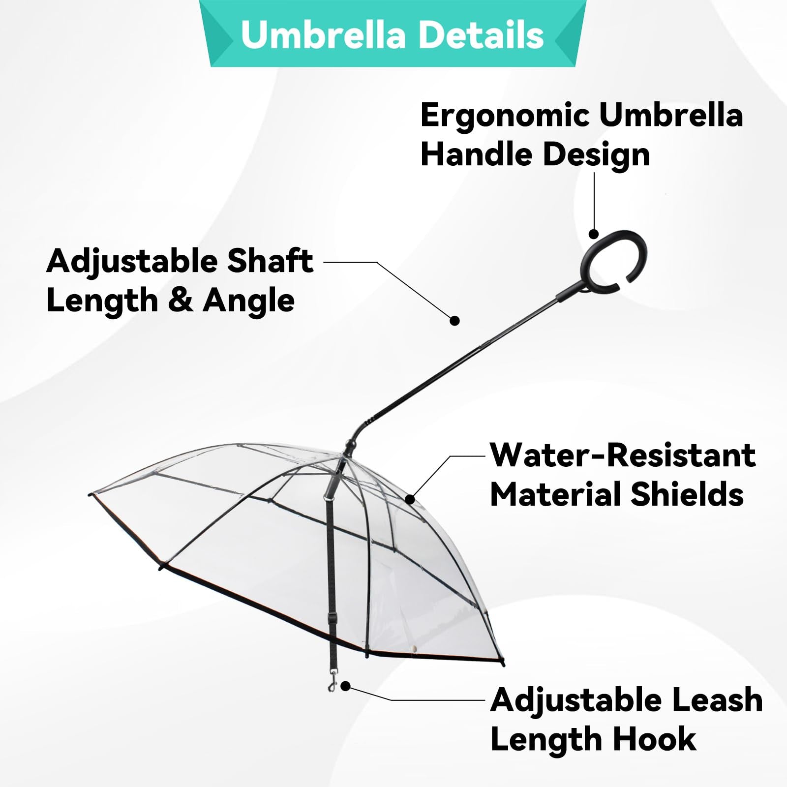 Clear Dog Umbrella Leash For Small Dogs
