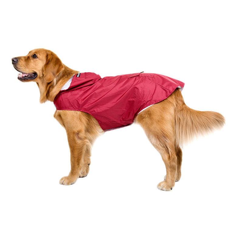 Reflective Waterproof Dog Raincoat