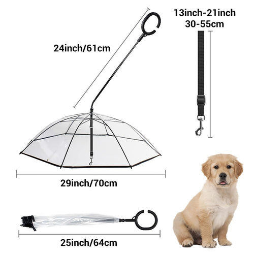 Clear Dog Umbrella Leash For Small Dogs