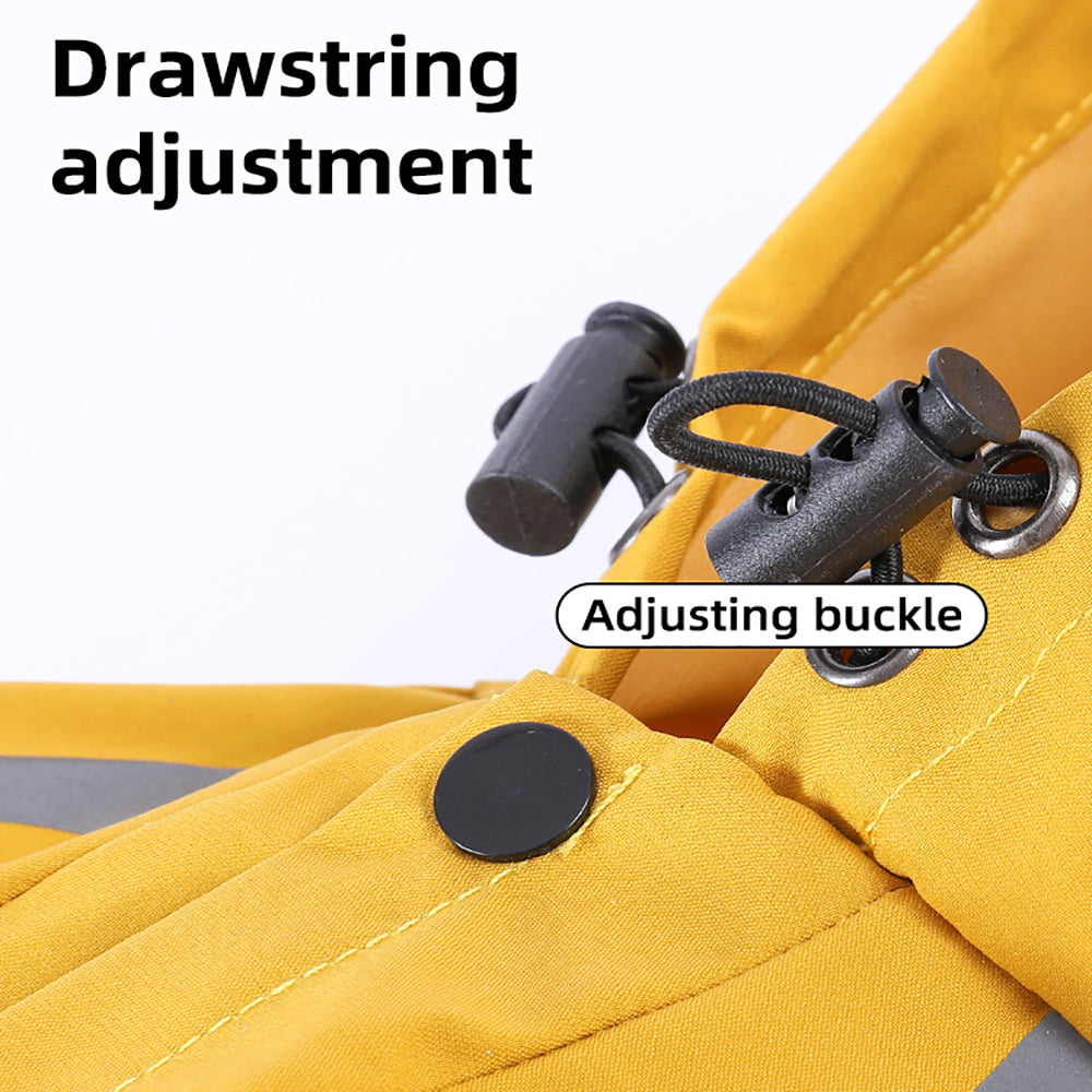Dog Raincoat With Reflective, Waterproof Dog Rain Jacket With Hood