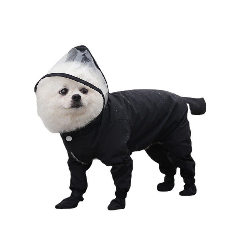 All-in-one Waterproof Raincoat With Rain Shoes